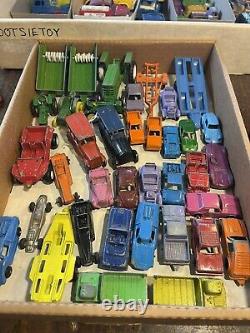 Vintage Tootsie Toy Die Cast Metal Cars Trucks Tractors Antique Lot of 98 Total