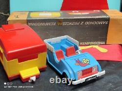 Vintage Toy Car Caravan Model S. I. Polimer Poland''ldb 9482'' Zabawki In Box