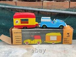 Vintage Toy Car Caravan Model S. I. Polimer Poland''ldb 9482'' Zabawki In Box