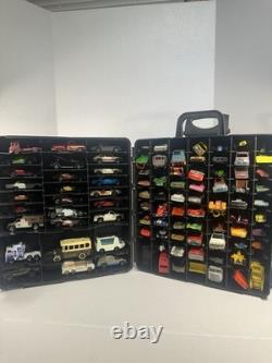Vintage Toy Car Lot Of 92 With case Various Brands And Conditions See Description