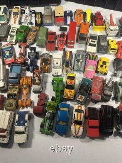 Vintage Toy Car Lot Of 92 With case Various Brands And Conditions See Description