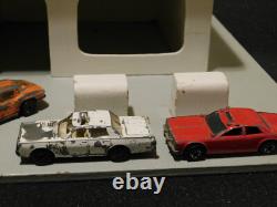 Vintage Toy Car Lot X 13 Cars Plus Toy Wooden Garage Corgi Army Tank Look