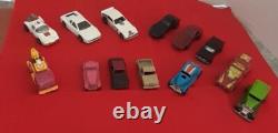 Vintage Toy Car Lot of 13 Various Brands & Models, Some are Die Cast, As-Is