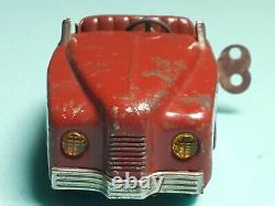 Vintage Toy Car Sedan Wind Up Soviet Russia Ussr Cccp Metal Key Leningradski