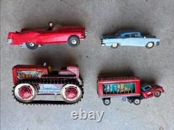 Vintage Toy Car Truck Bulldozer Lot Metal Plastic Sparks Wind Up Circus Mar Vintage Toy Car Truck Bulldozer Lot Metal Plastic Sparks Wind Up Circus Mar