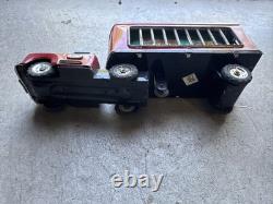 Vintage Toy Car Truck Bulldozer Lot Metal Plastic Sparks Wind Up Circus Mar