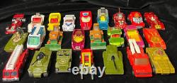 Vintage Toy Cars Lot With Case -7 Hot Wheels, 23 Matchbox- Various Conditions