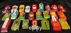 Vintage Toy Cars Lot With Case -7 Hot Wheels, 23 Matchbox- Various Conditions