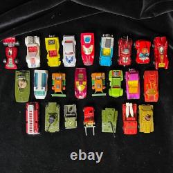 Vintage Toy Cars Lot With Case -7 Hot Wheels, 23 Matchbox- Various Conditions