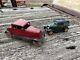 Vintage Toy Cars Tin & Diecast Lot 1930s Wyandotte Red 5 Window Coupe