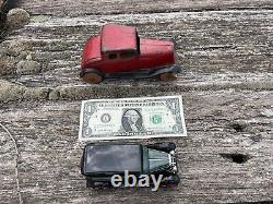 Vintage Toy Cars Tin & Diecast Lot 1930s Wyandotte Red 5 Window Coupe