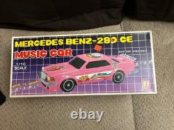 Vintage Toy MERCEDES-BENZ 280 CE MUSICAL ACTION CAR NIB Sealed 19 Scale