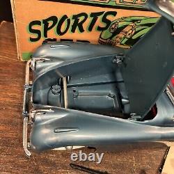 Vintage Toy Marx USA Fix All Sport Car Blue Jaguar XK-120 Convertible w Box