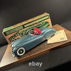 Vintage Toy Marx USA Fix All Sport Car Blue Jaguar XK-120 Convertible w Box
