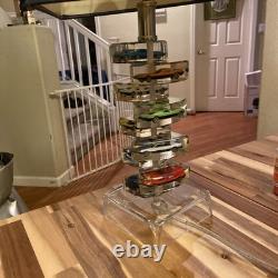 Vintage Toy Matchbox Hot Wheels Size Cars in Acrylic Cubes Stacked Lamp