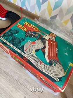 Vintage Toy Motorcycle Game moto track mototrack car USSR (160)