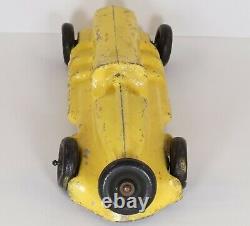 Vintage Toy Racecar ER Roach Cast Aluminum Race Car Yellow Racing Motorsport