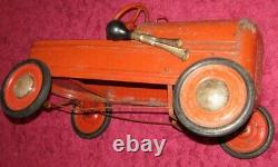 Vintage Triang Tin Plate pedal car Duke Motor Merton Lines brothers original Box