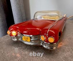 Vintage USSR Soviet Red Cadillac Eldorad Car USSR Rare Toy Battery Op RC