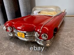 Vintage USSR Soviet Red Cadillac Eldorad Car USSR Rare Toy Battery Op RC