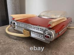 Vintage USSR Soviet Red Cadillac Eldorad Car USSR Rare Toy Battery Op RC