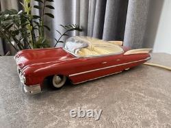 Vintage USSR Soviet Red Cadillac Eldorad Car USSR Rare Toy Battery Op RC