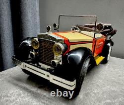 Vintage USSR Tin Toy Phaeton Car Soviet Big Model Toy Car Battery Operated