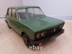Vintage Ussr Large 17.5'' (45 Cm) Two Plastic Vaz Lada Car Toys Models