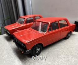 Vintage Ussr Soviet Large 17.5'' (45 Cm) Two Plastic Vaz Lada Car Toys Models