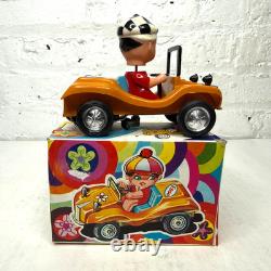 Vintage Vercor Dune Buggy Ref 335 Tin Toy Car Driver Esso Spain Original Box 70s
