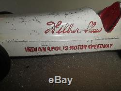 Vintage WILBUR SHAW cast aluminum Race Car Toy Racer Indianapolis 500 Souvenir