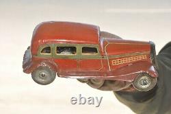 Vintage Wind Up K. T Trademark Litho Car Tin Toy, Japan