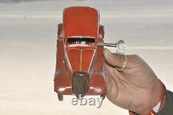 Vintage Wind Up K. T Trademark Litho Car Tin Toy, Japan