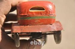 Vintage Wind Up K. T Trademark Litho Car Tin Toy, Japan