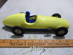 Vintage Wind Up Toy Race Car 1950's 1960's Pagliuso Eng. Co. Glendale, Calif