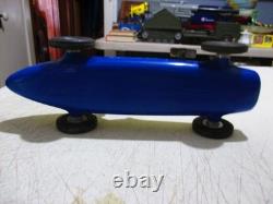 Vintage Wind Up Toy Race Car 1950's 1960's Pagliuso Eng. Co. Glendale, Calif