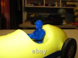 Vintage Wind Up Toy Race Car 1950's 1960's Pagliuso Eng. Co. Glendale, Calif