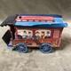 Vintage Wind Up Trolly Car Pressed Tin 6 ½ Long