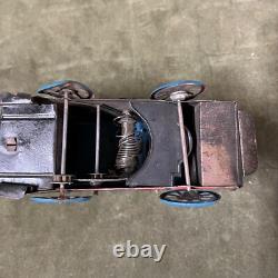 Vintage Wind Up Trolly Car Pressed Tin 6 ½ Long