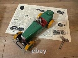 Vintage Wind-up Meccano Motor Car Constructor No. 2 All Original