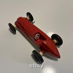 Vintage Wind-up Open Wheel Race Car by Rite Spot Plastic Prod. Working