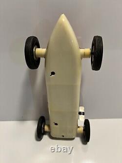 Vintage Wind-up Open Wheel Race Car by Rite Spot Plastic Prod. Working