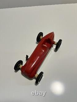 Vintage Wind-up Open Wheel Race Car by Rite Spot Plastic Prod. Working