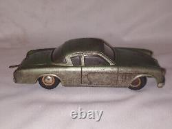 Vintage Winding Tin Plate Toy Car Dux Bottom Key Operated Germany 1950 Playmouth