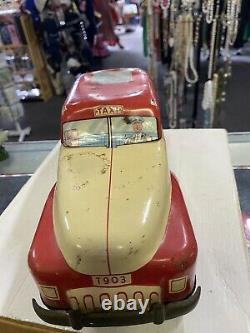 Vintage Wolverine Tin Friction Car Taxi -t903 RARE