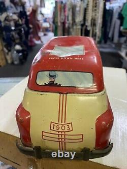 Vintage Wolverine Tin Friction Car Taxi -t903 RARE