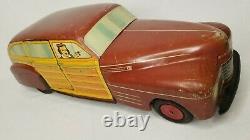 Vintage Wyandotte Pressed Steel Toys Toytown Estate Car Automobile Collectable