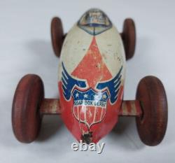 Vintage Wyandotte Tin Toy Soap Box Derby Car 226 Nice Original Condition