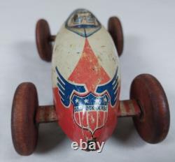 Vintage Wyandotte Tin Toy Soap Box Derby Car 226 Nice Original Condition