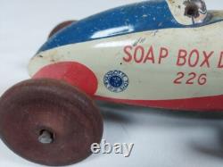 Vintage Wyandotte Tin Toy Soap Box Derby Car 226 Nice Original Condition